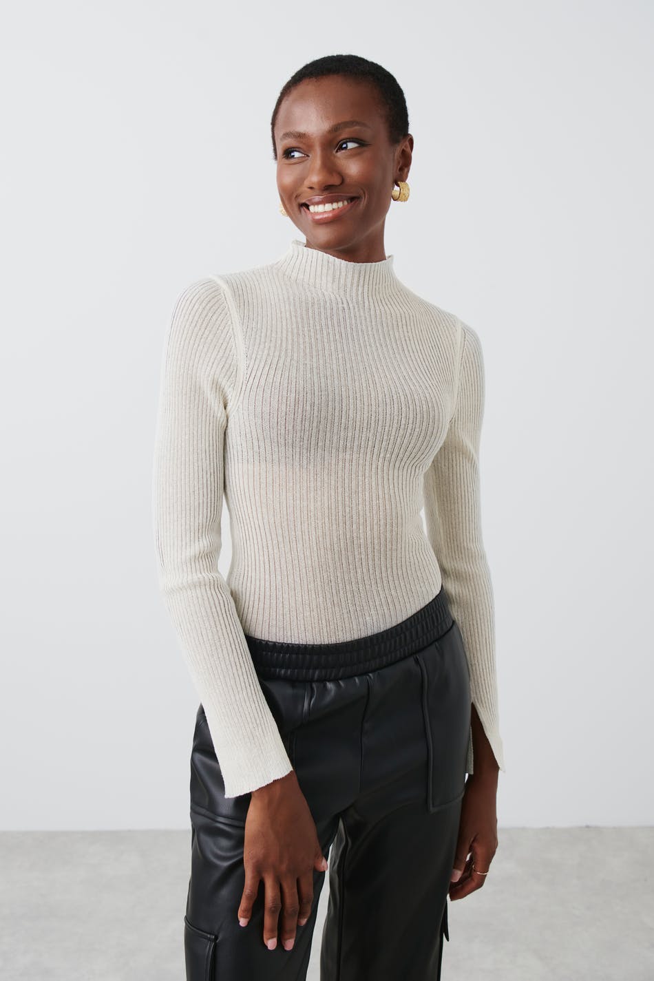 Sheer knitted top