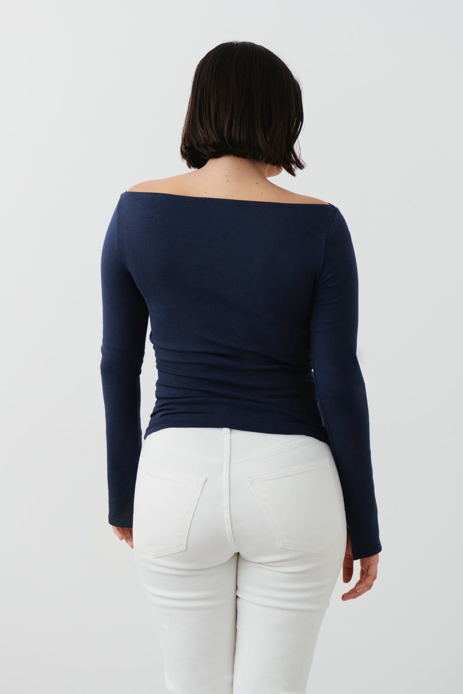 Soft boatneck top