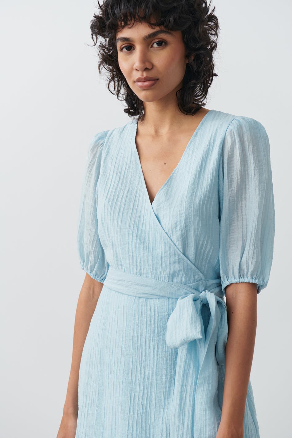 Puffsleeve midi dress