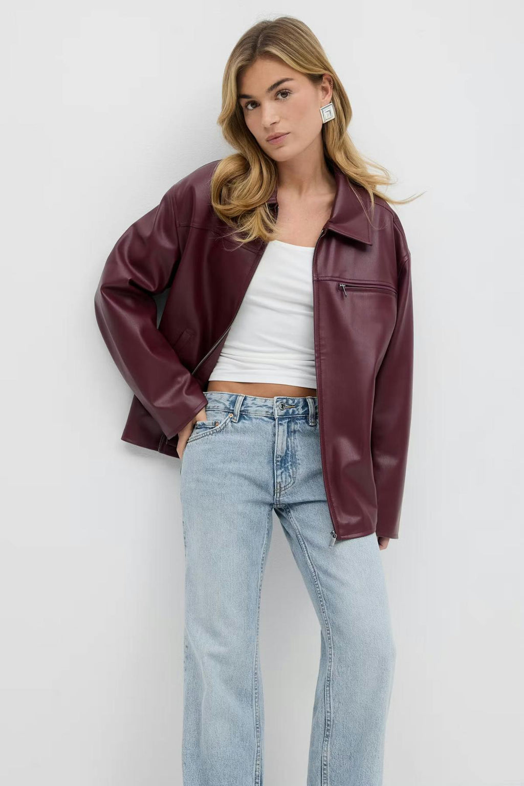Low straight jeans