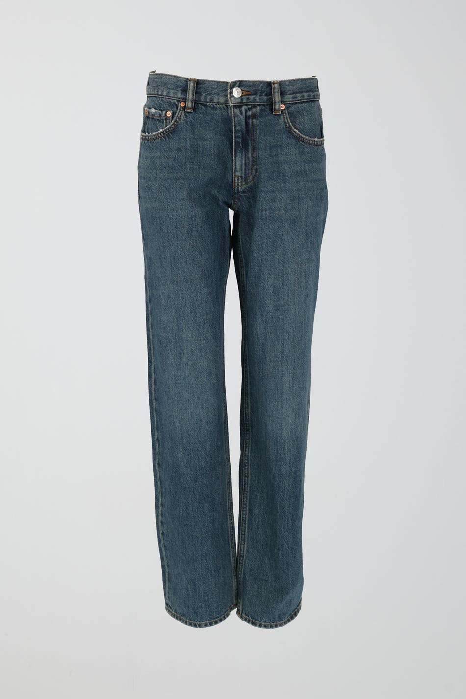 Low straight jeans