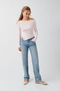 Low straight jeans