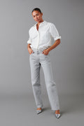 Low straight jeans