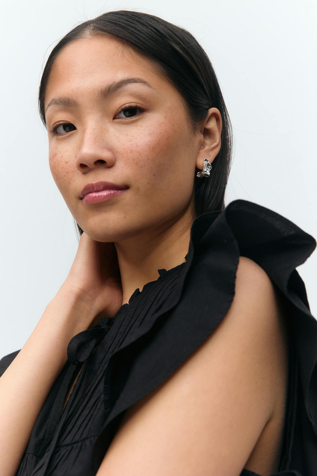crinkled earrings
