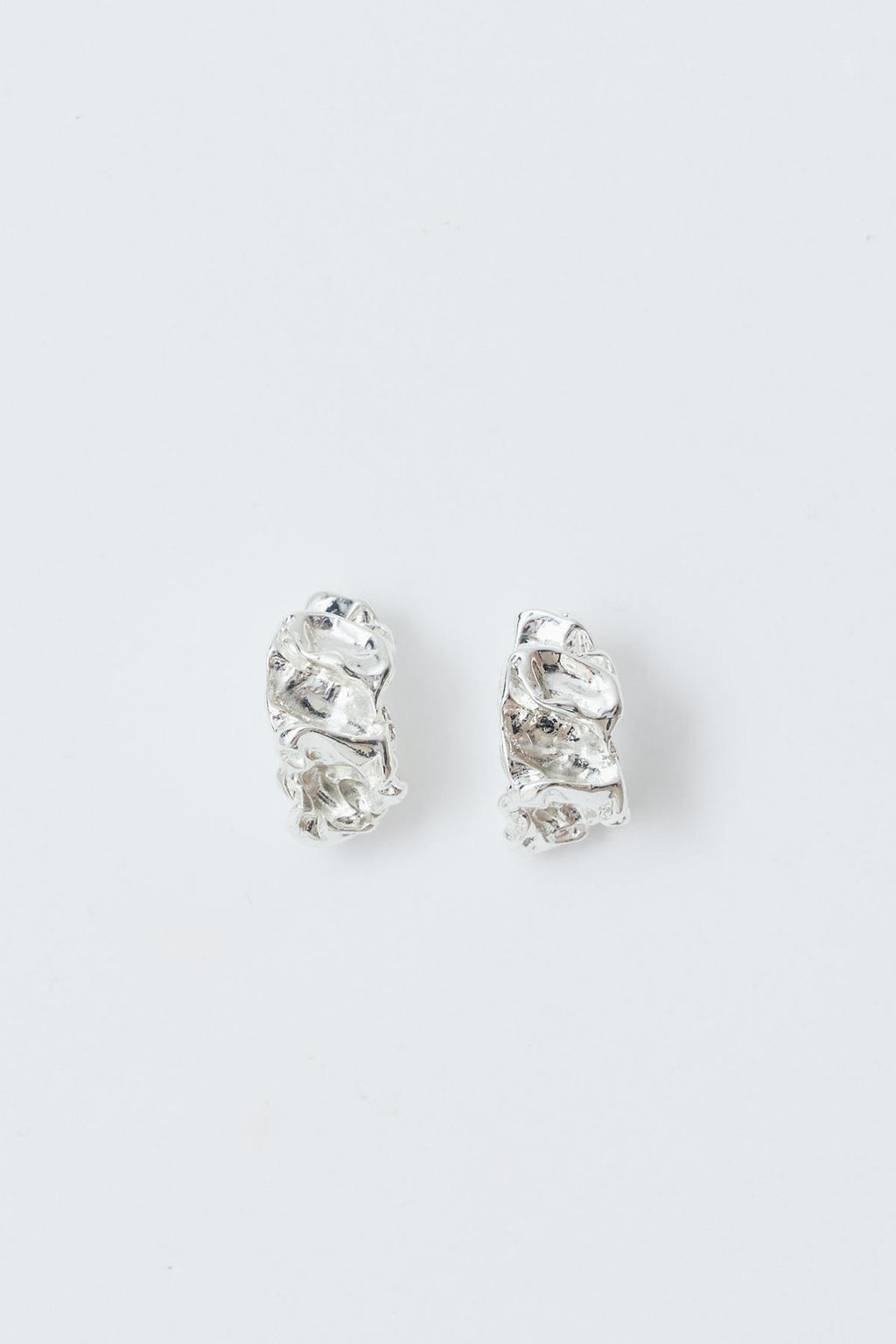crinkled earrings