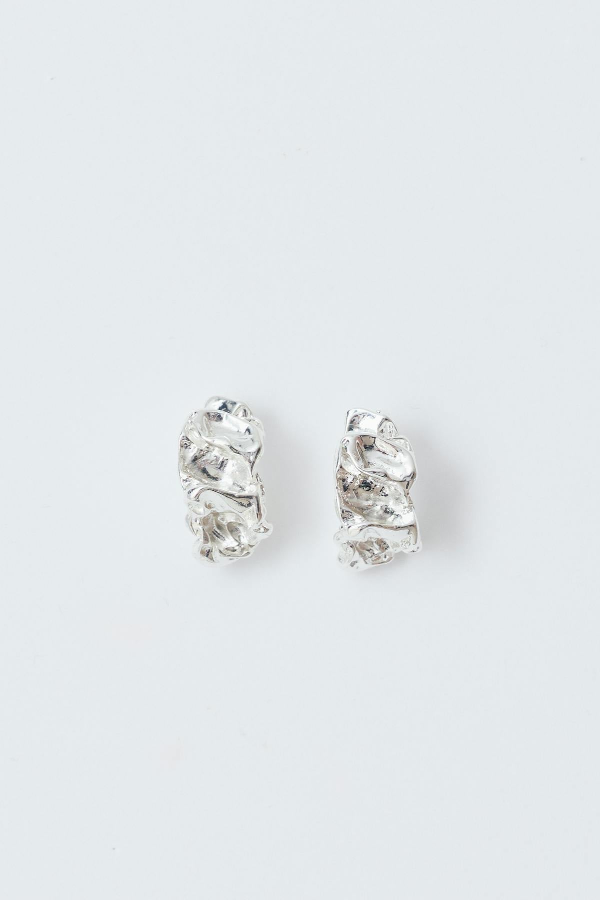 crinkled earrings