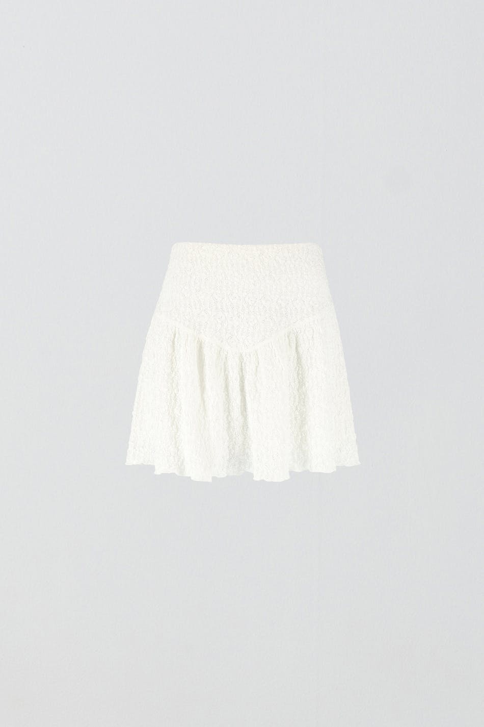 Mini lace skirt