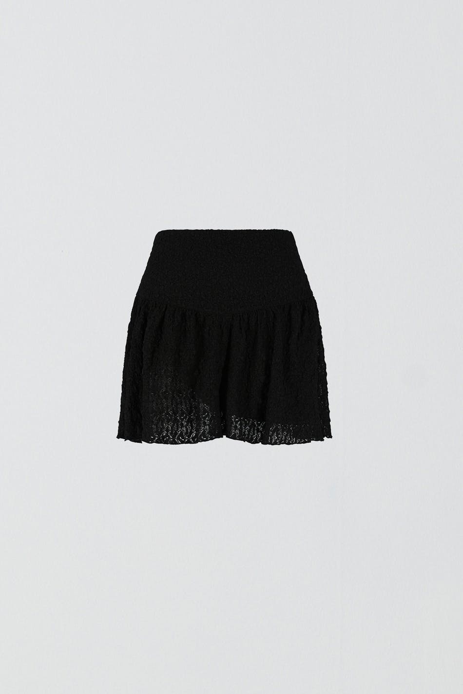 Mini lace skirt