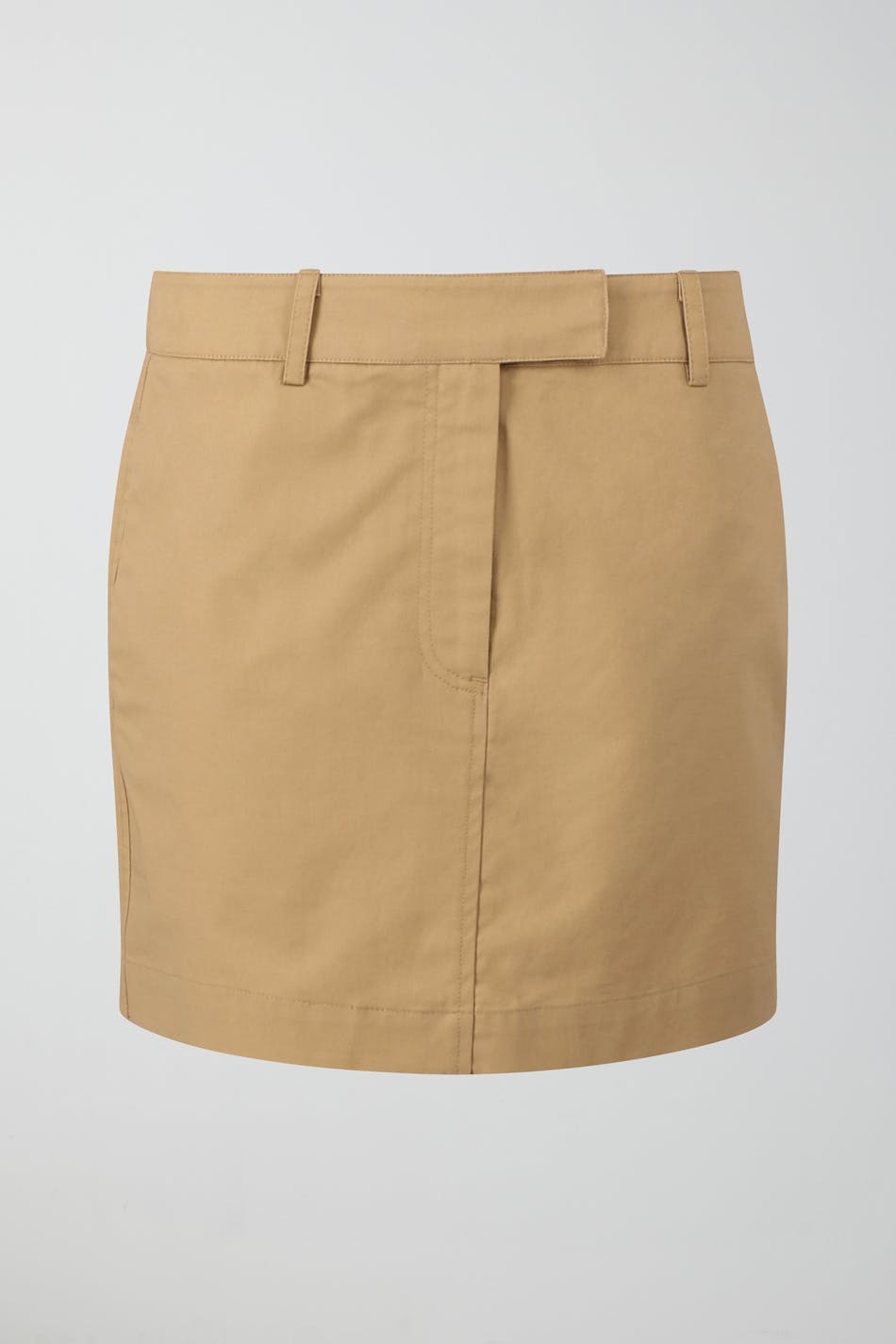 Short chino skirt