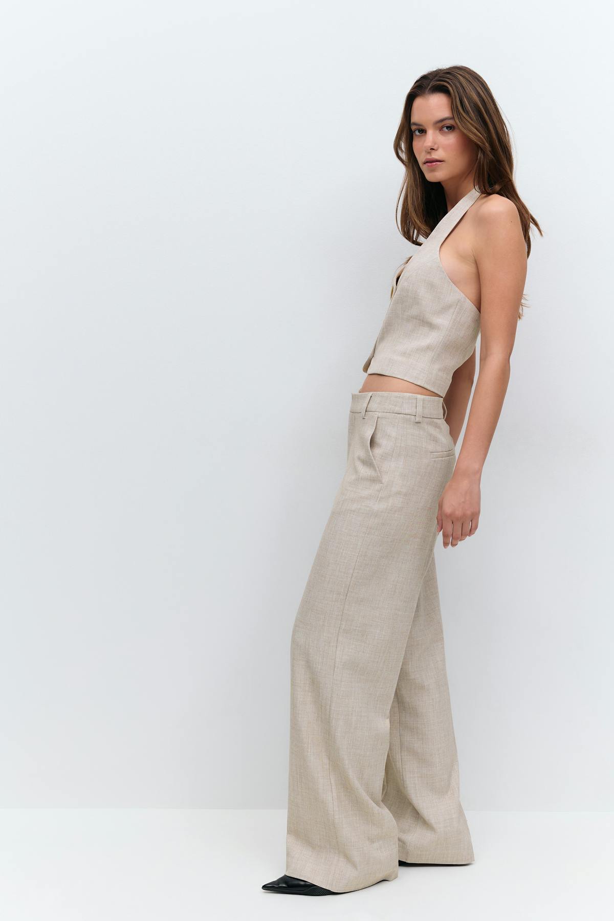 Wide suit trousers