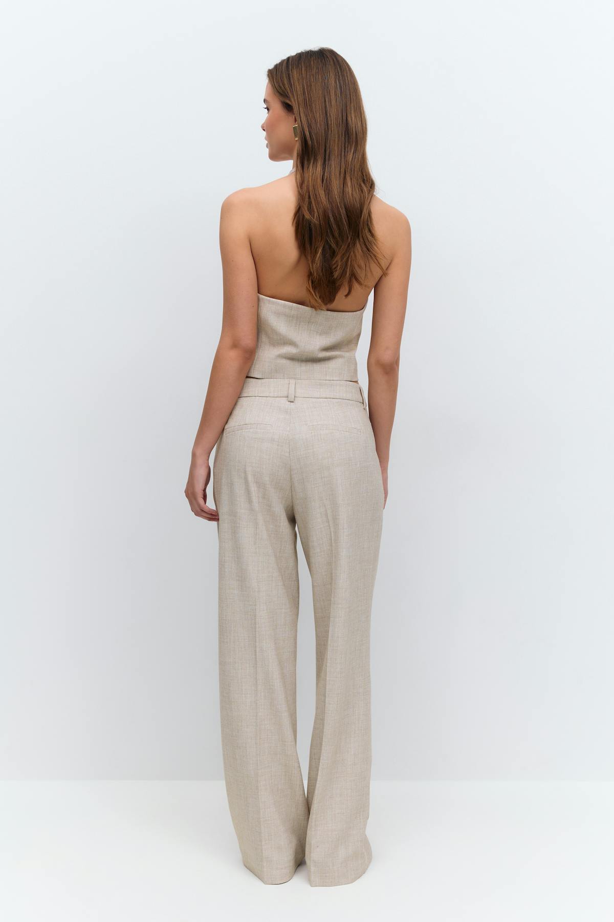 Wide suit trousers