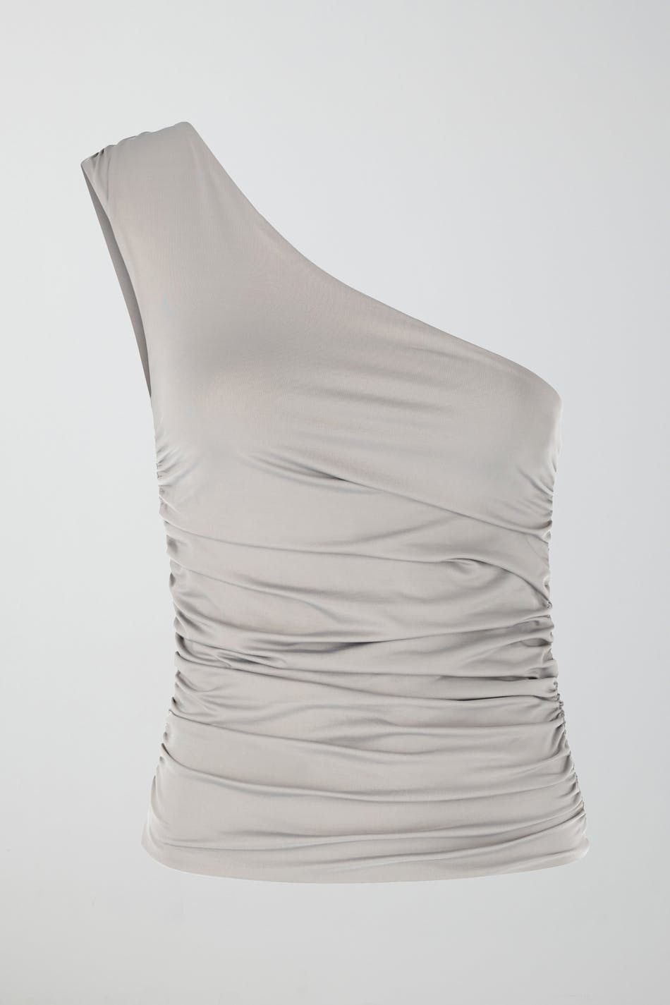 Ruched one shoulder top