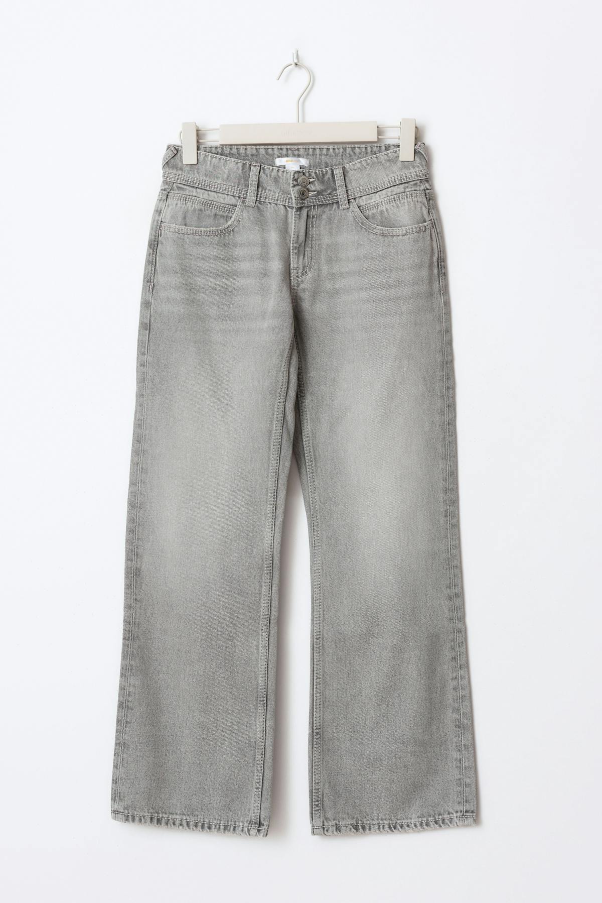 low waist wide jeans