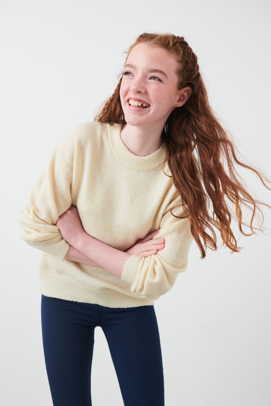 Y knitted soft sweater