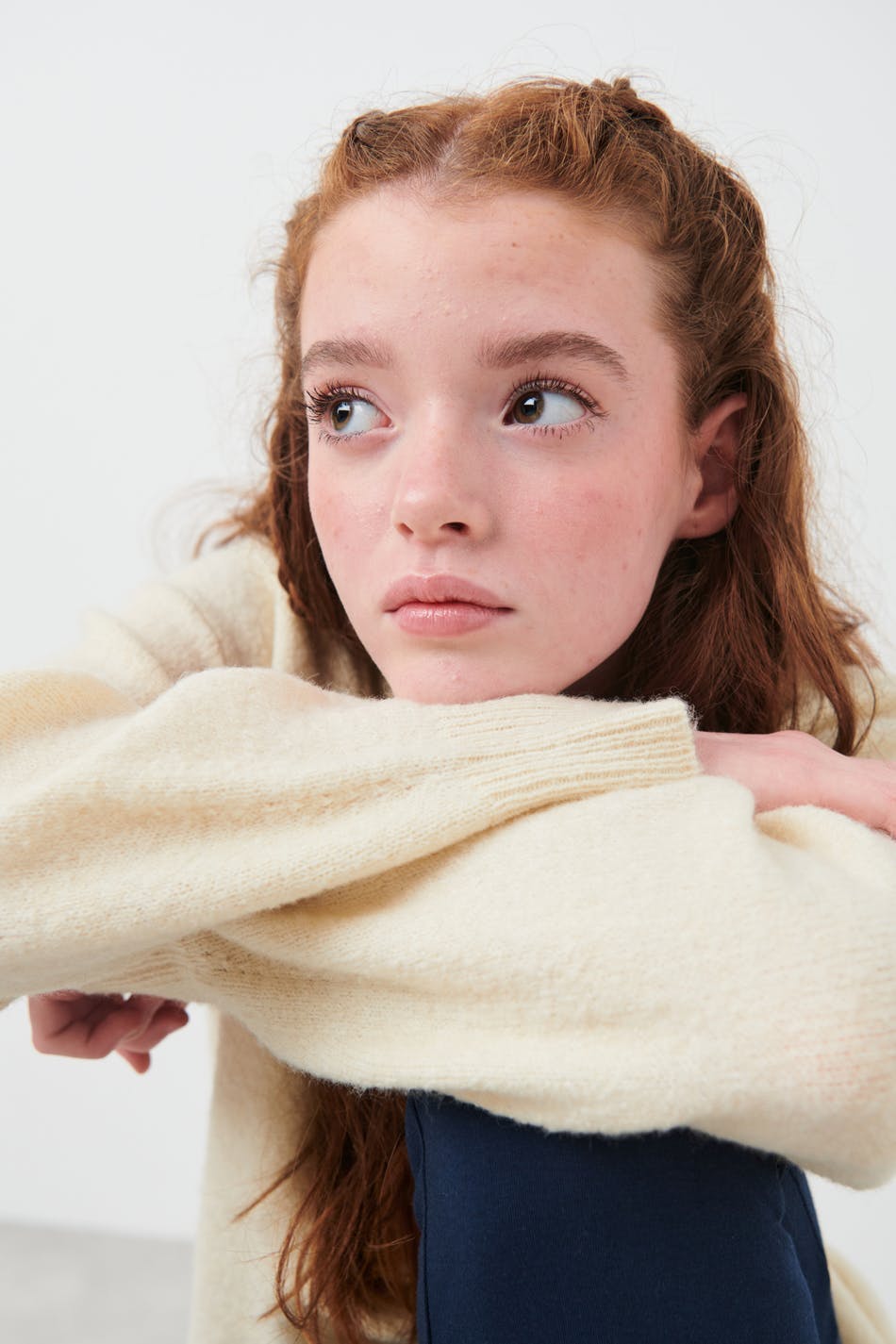 Y knitted soft sweater