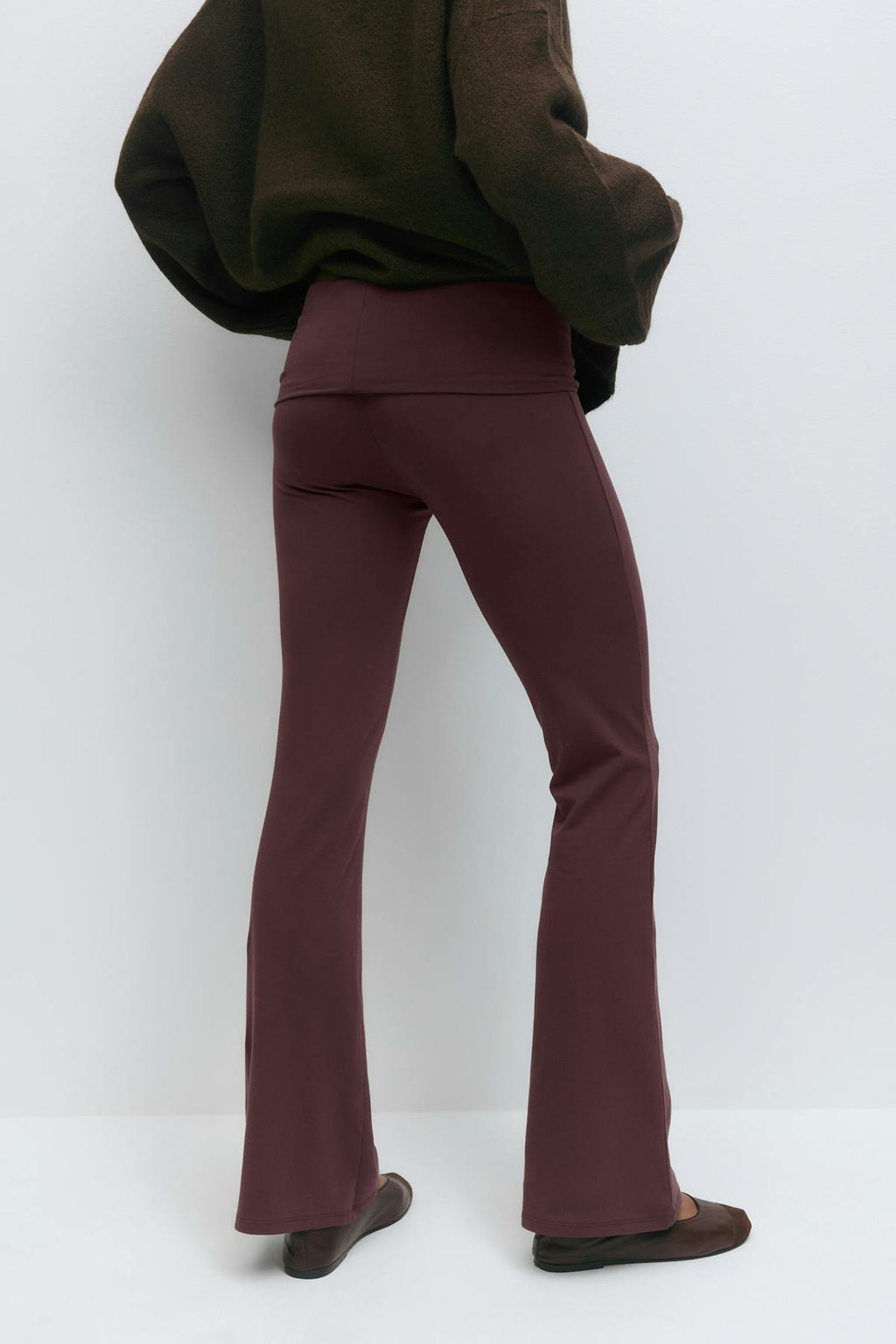 Soft touch folded trouser