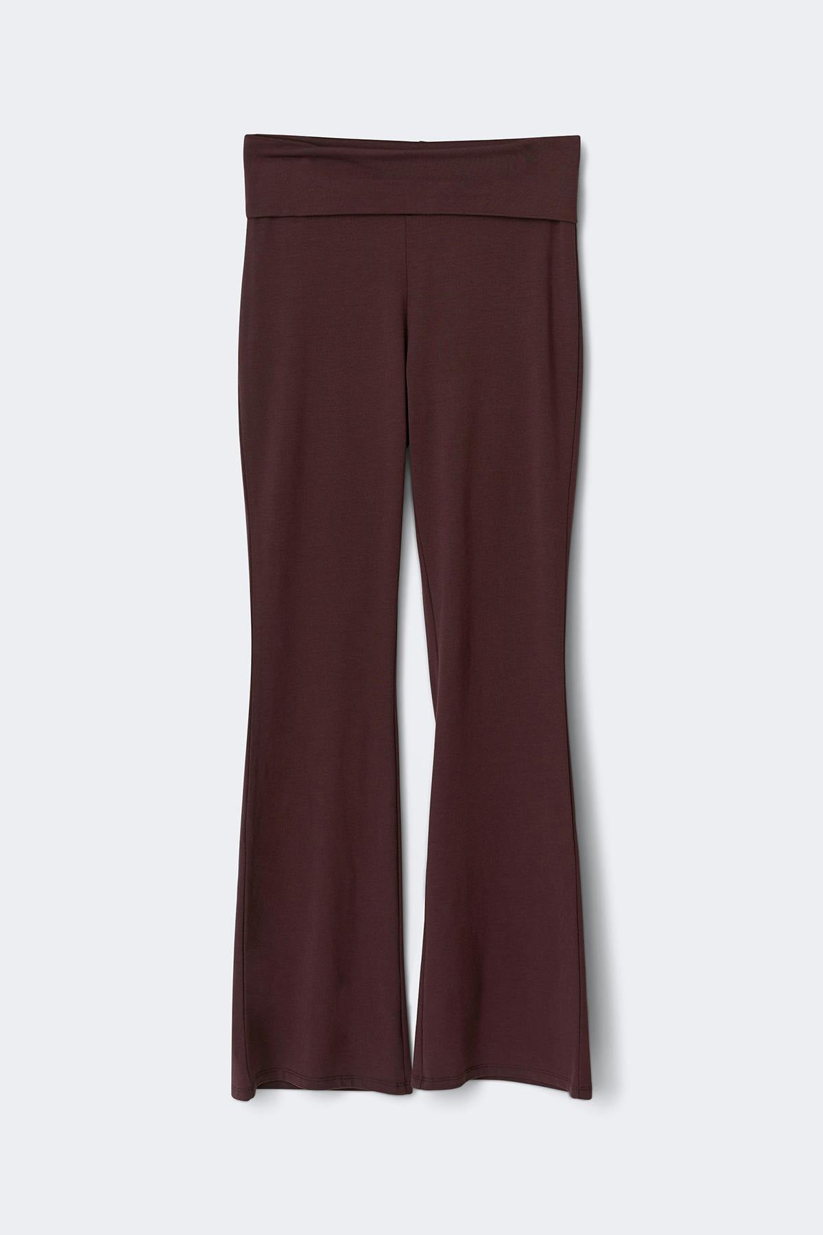 Soft touch folded trouser
