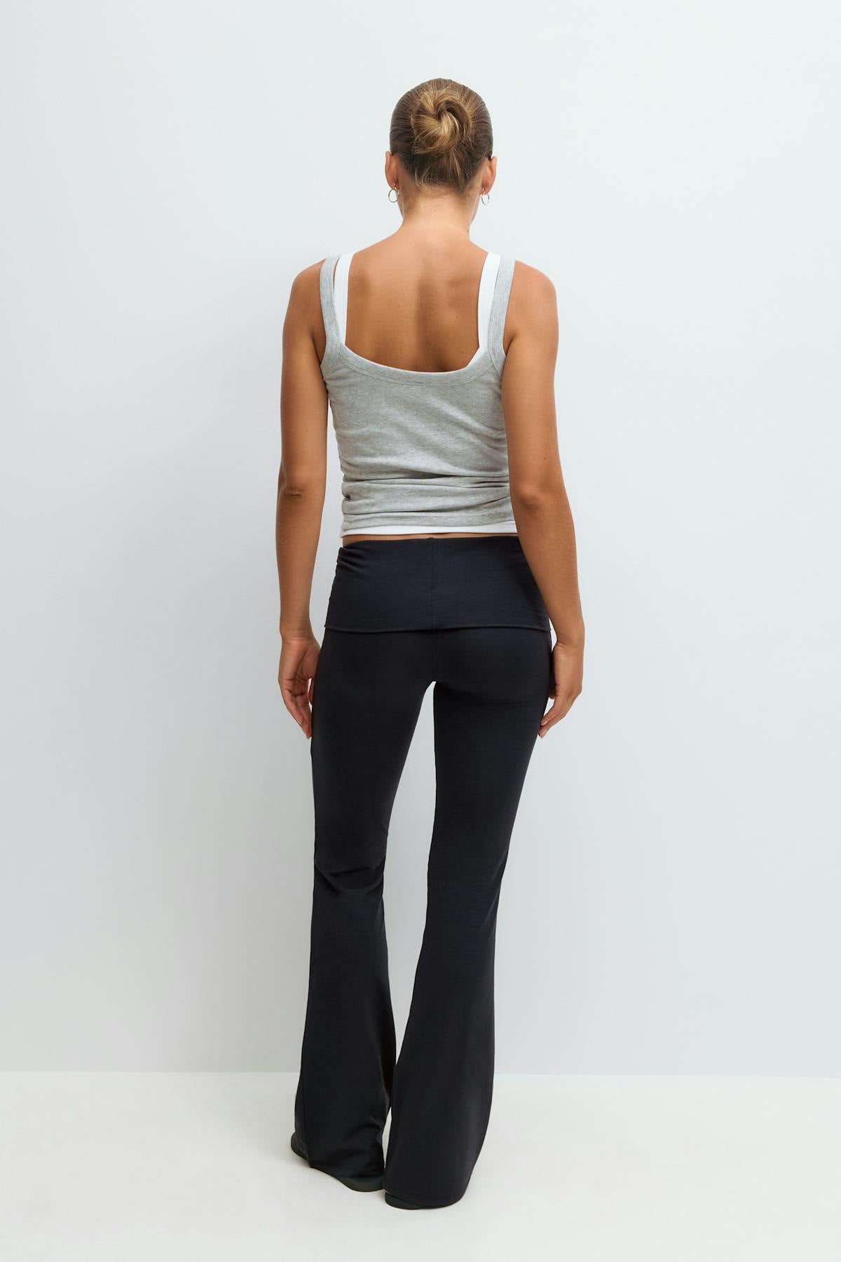 Soft touch folded trouser
