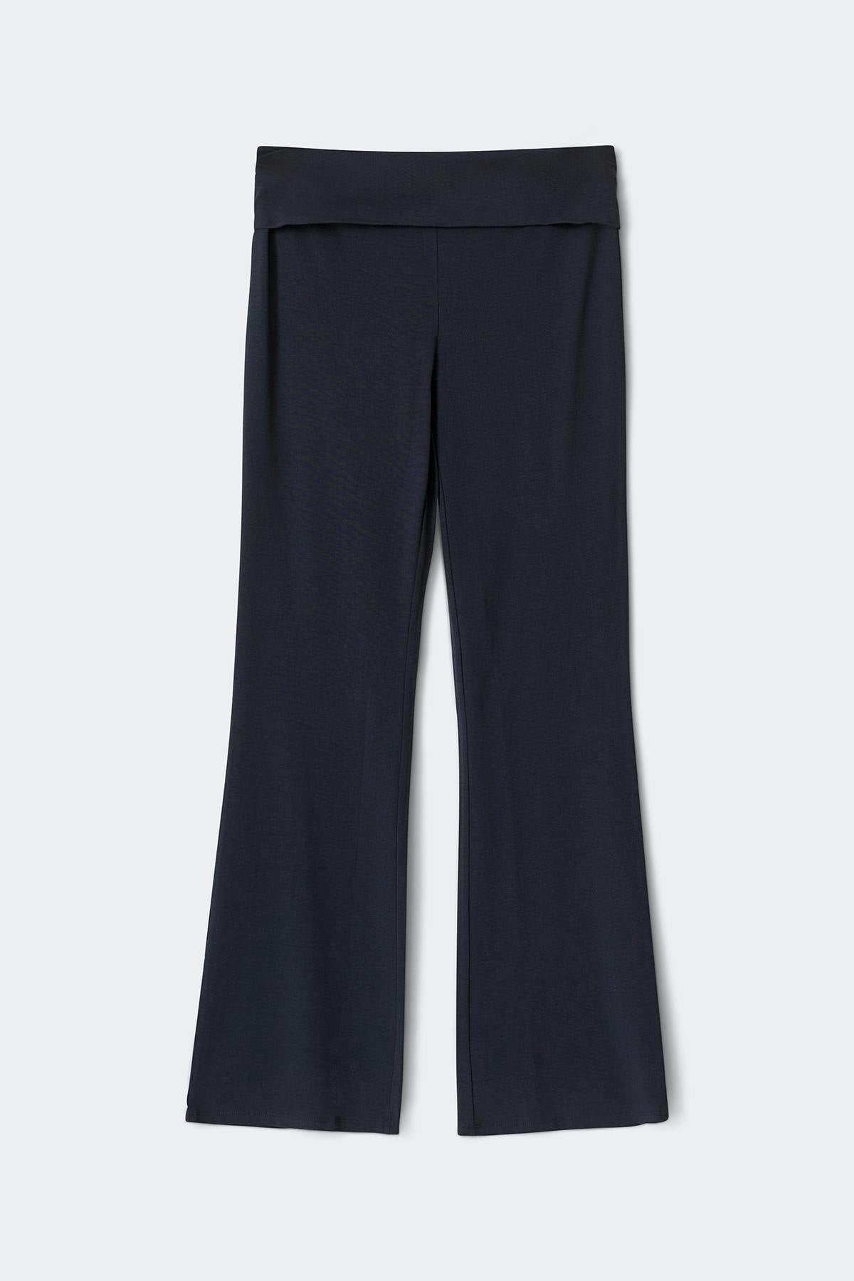Soft touch folded trouser