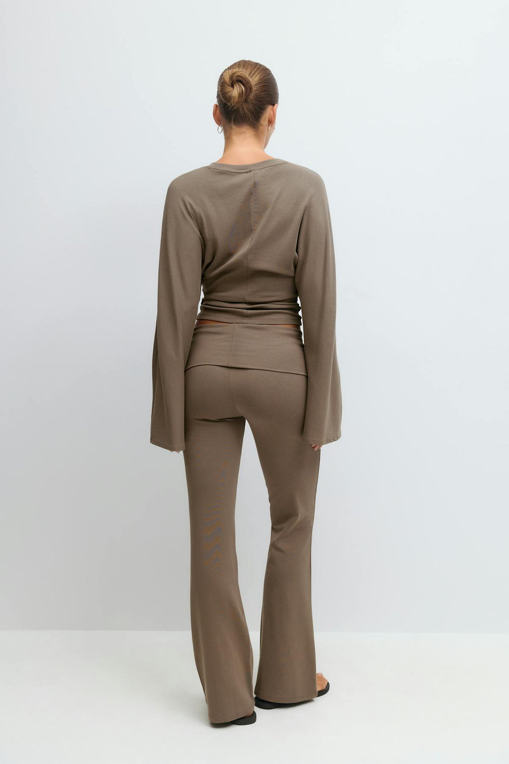 Soft touch folded trouser