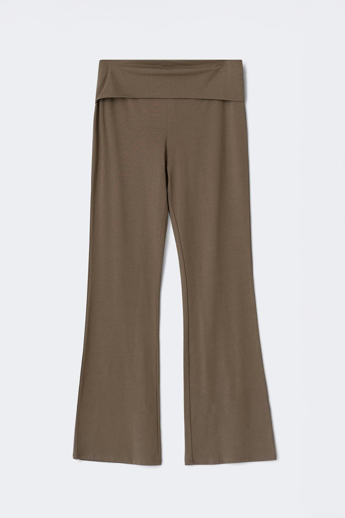 Soft touch folded trouser