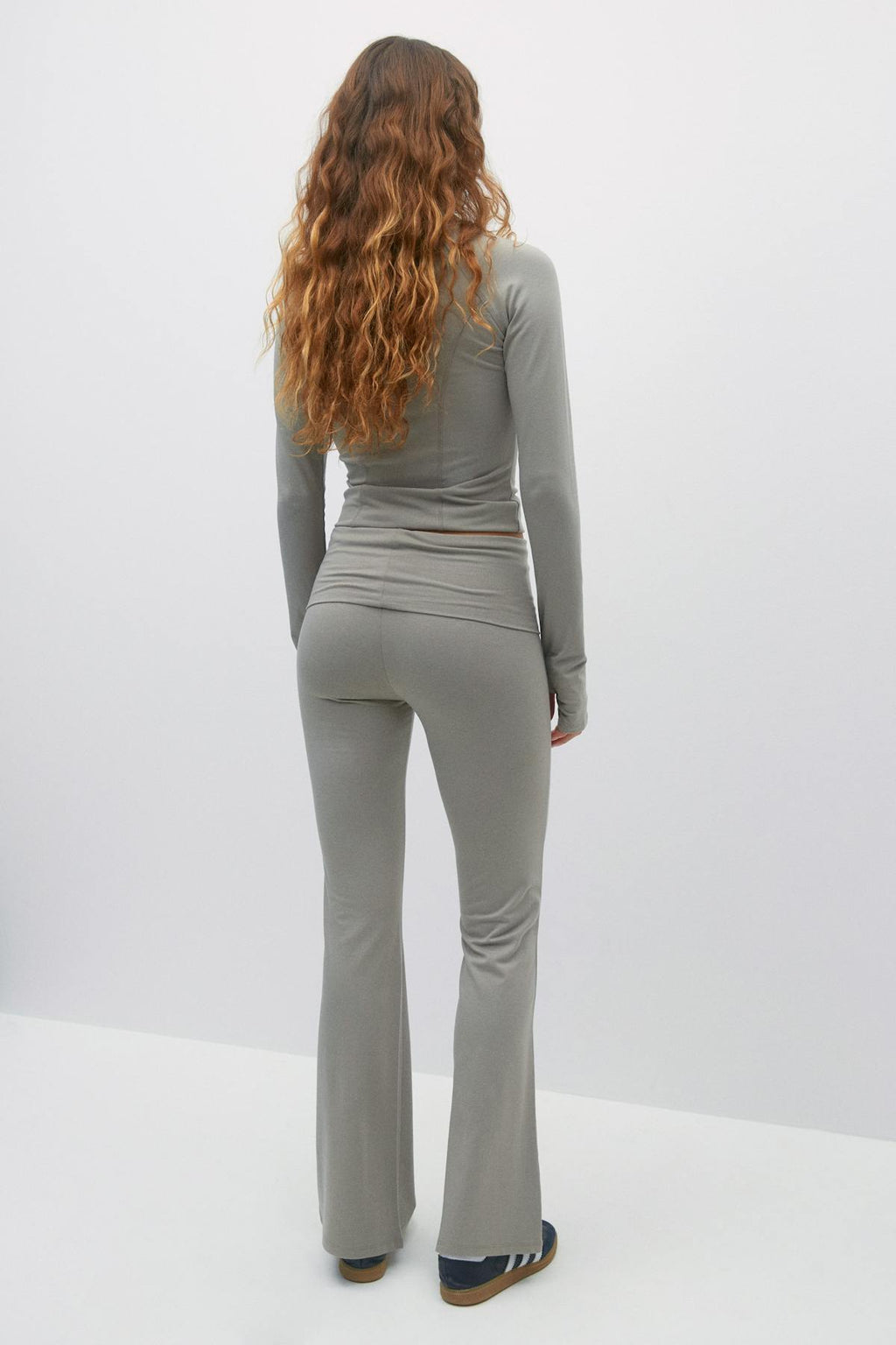 Soft touch folded trouser