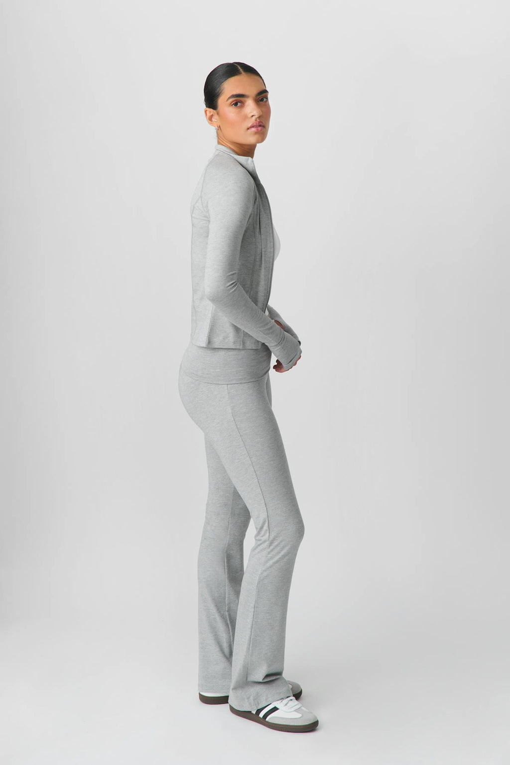 Soft touch folded trouser