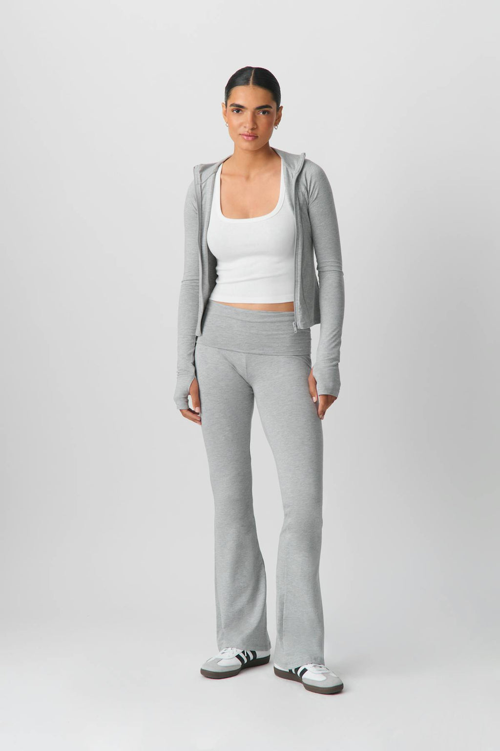 Soft touch folded trouser