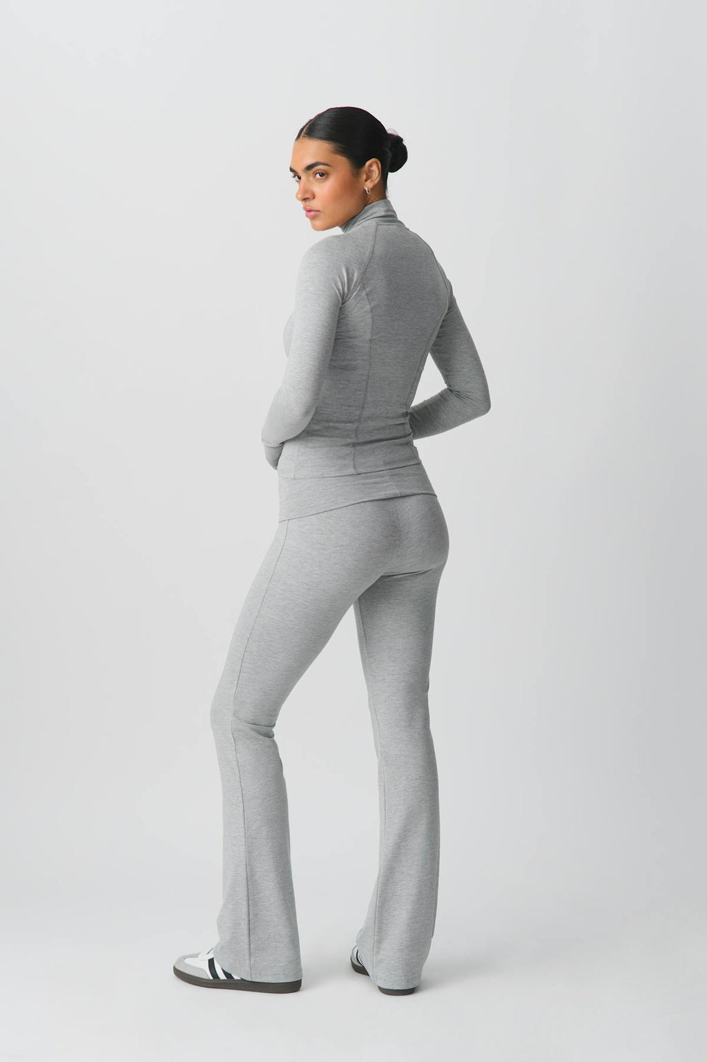 Soft touch folded trouser