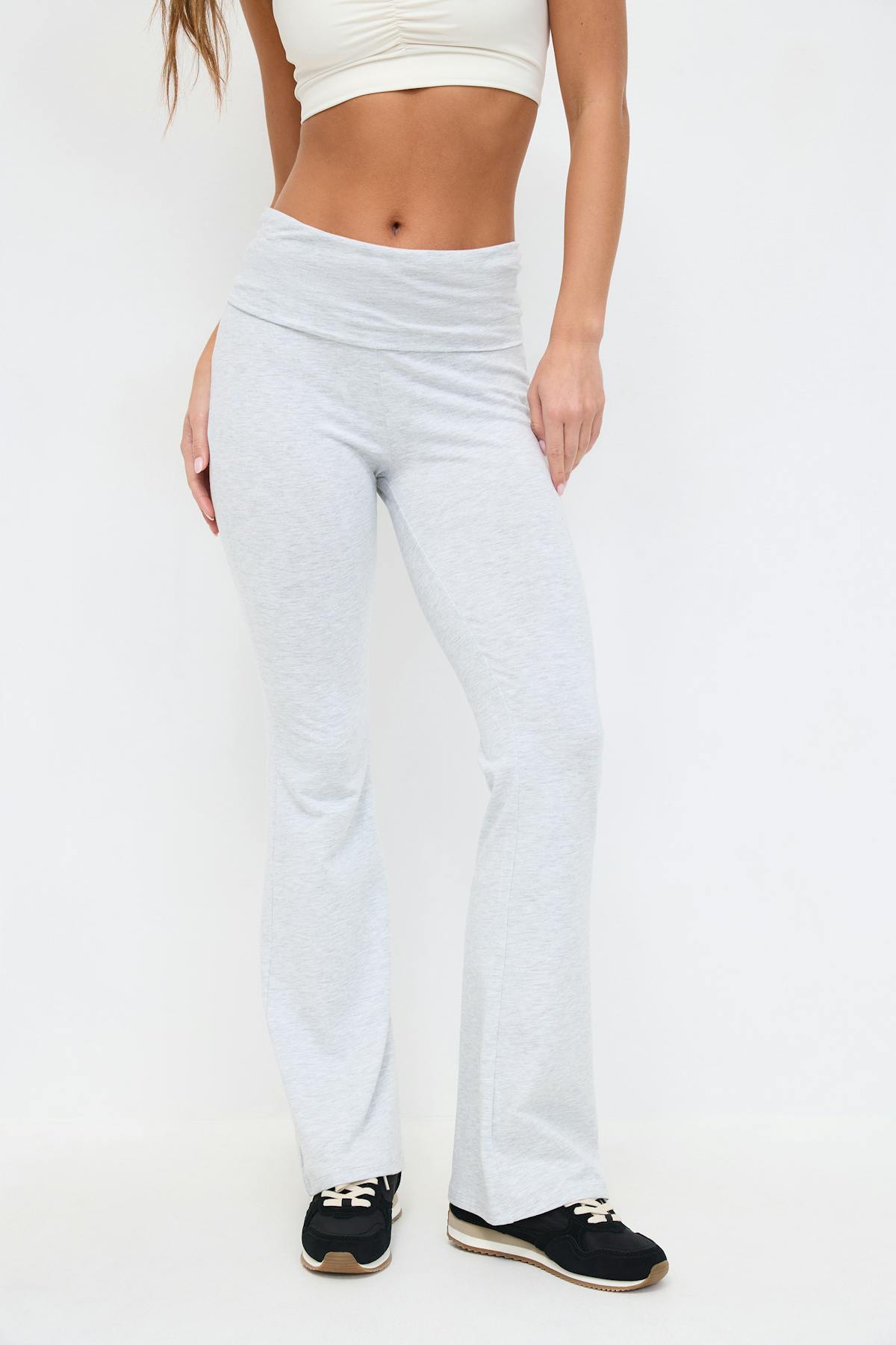 Soft touch folded trouser