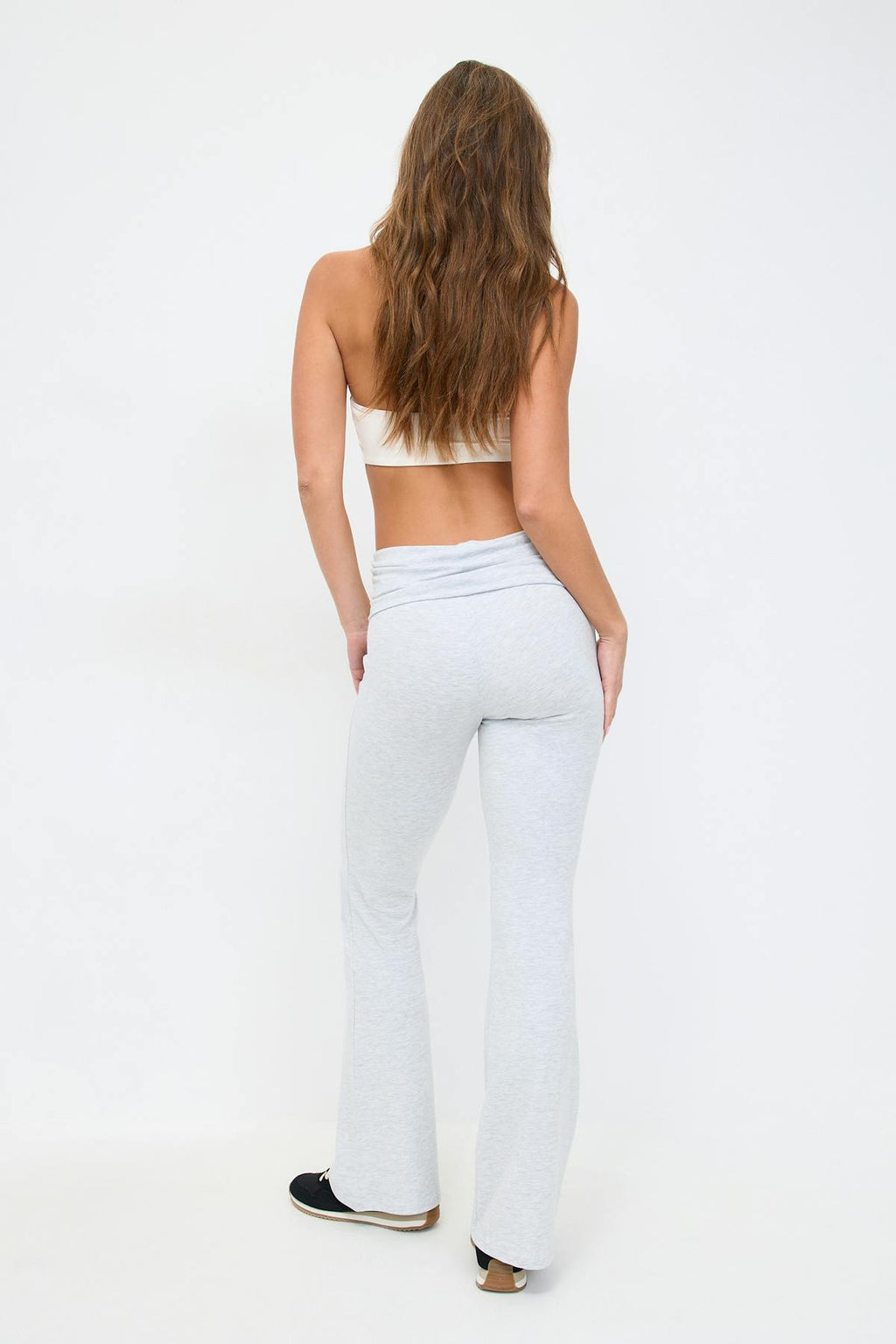 Soft touch folded trouser