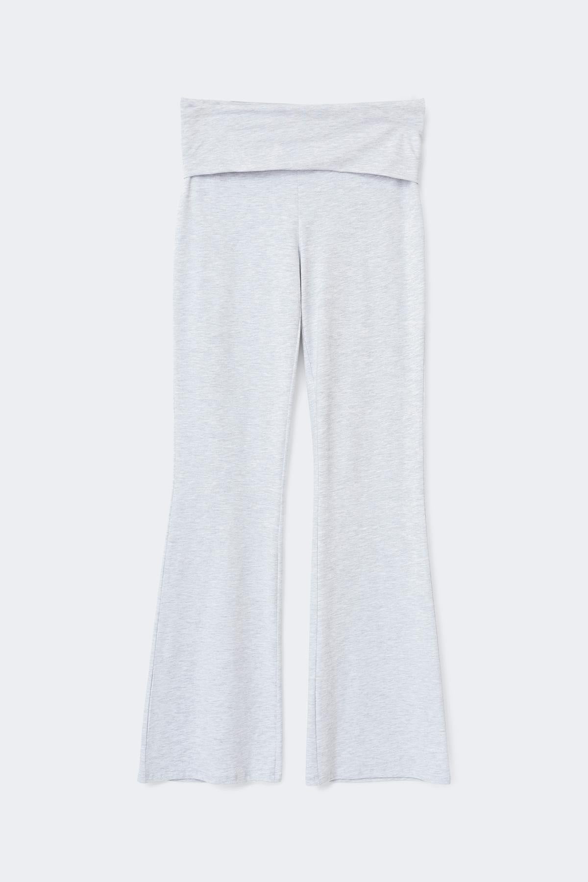 Soft touch folded trouser