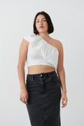 Cropped one shoulder singlet