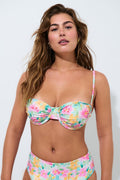 Ruched bikini bra