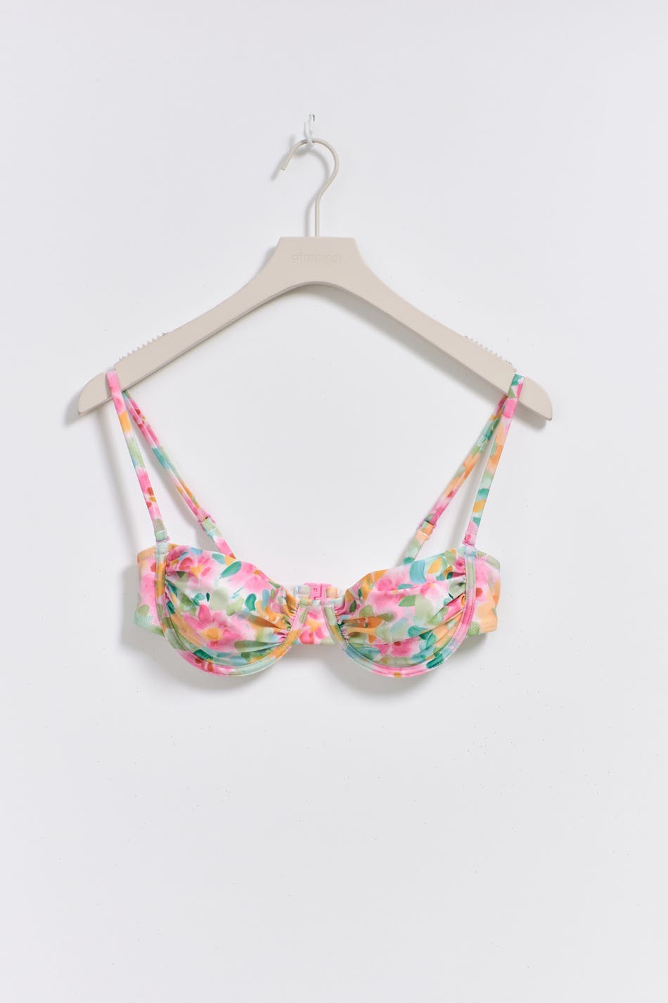 Ruched bikini bra