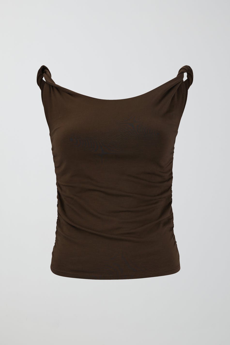 Soft touch twist detail top