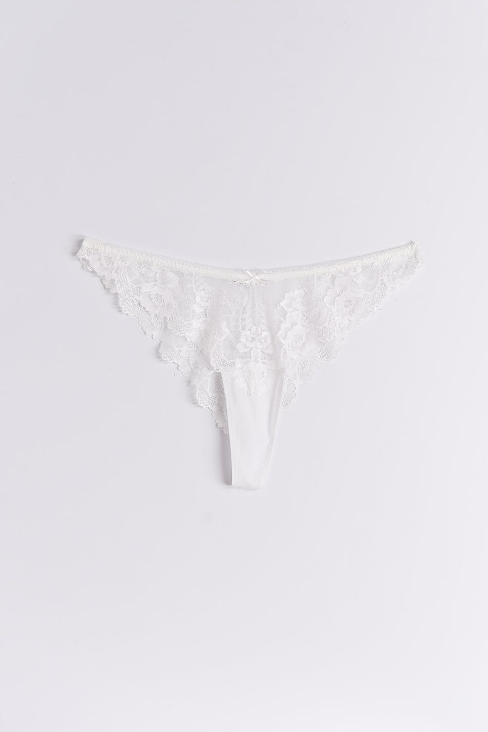 v-shaped lace thong