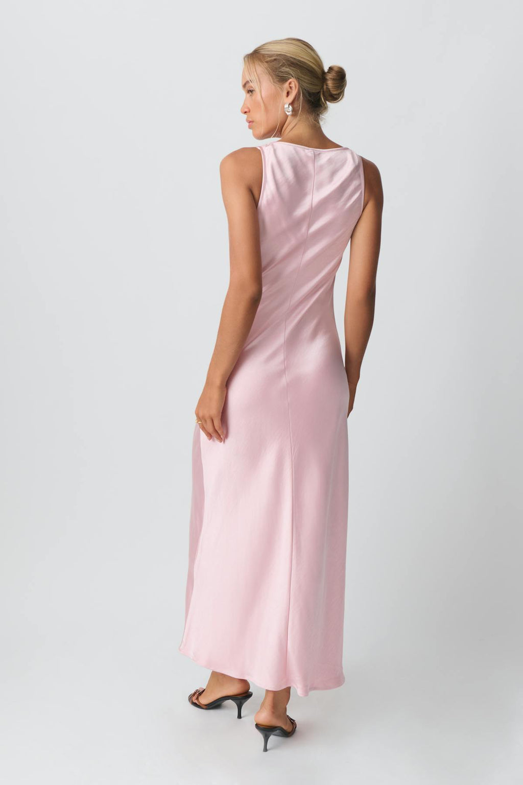 Maxi satin dress