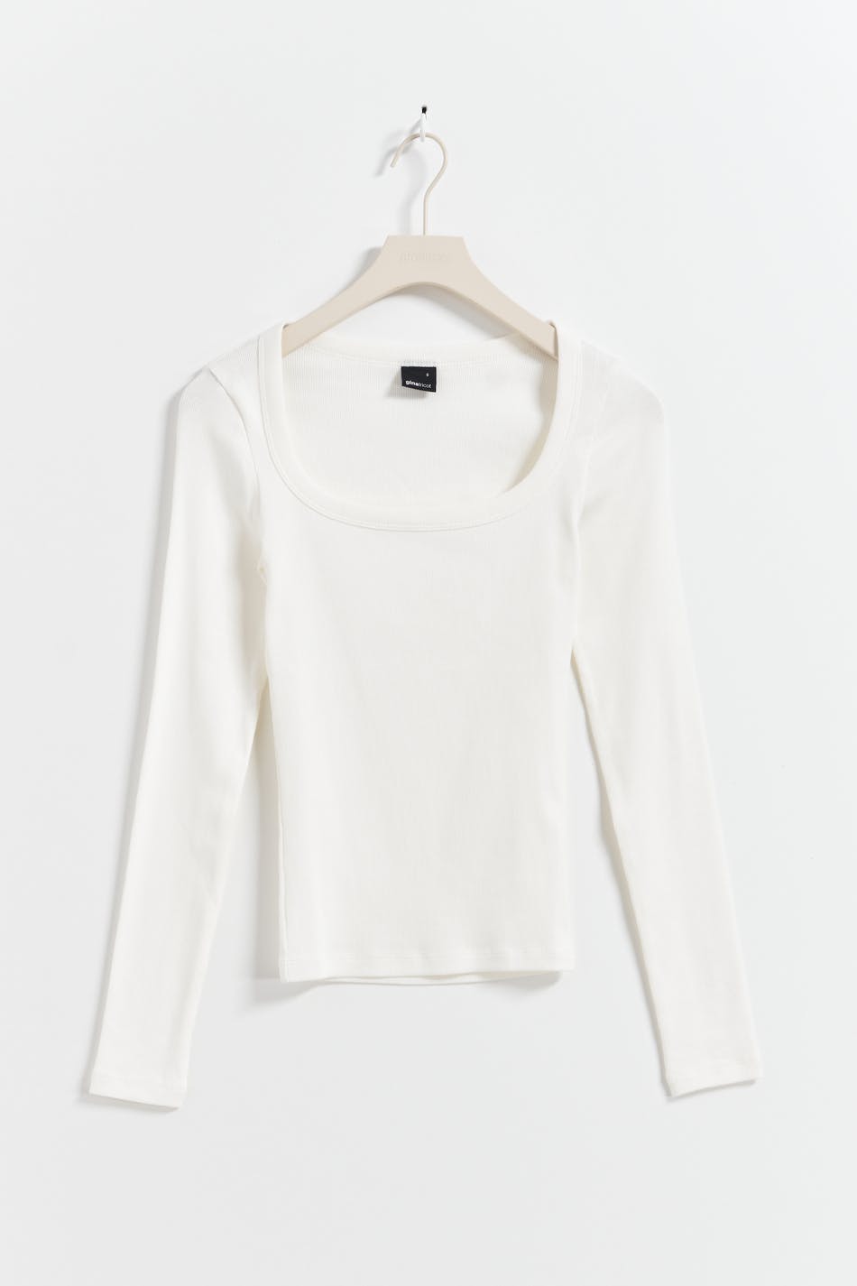Rib long sleeve top