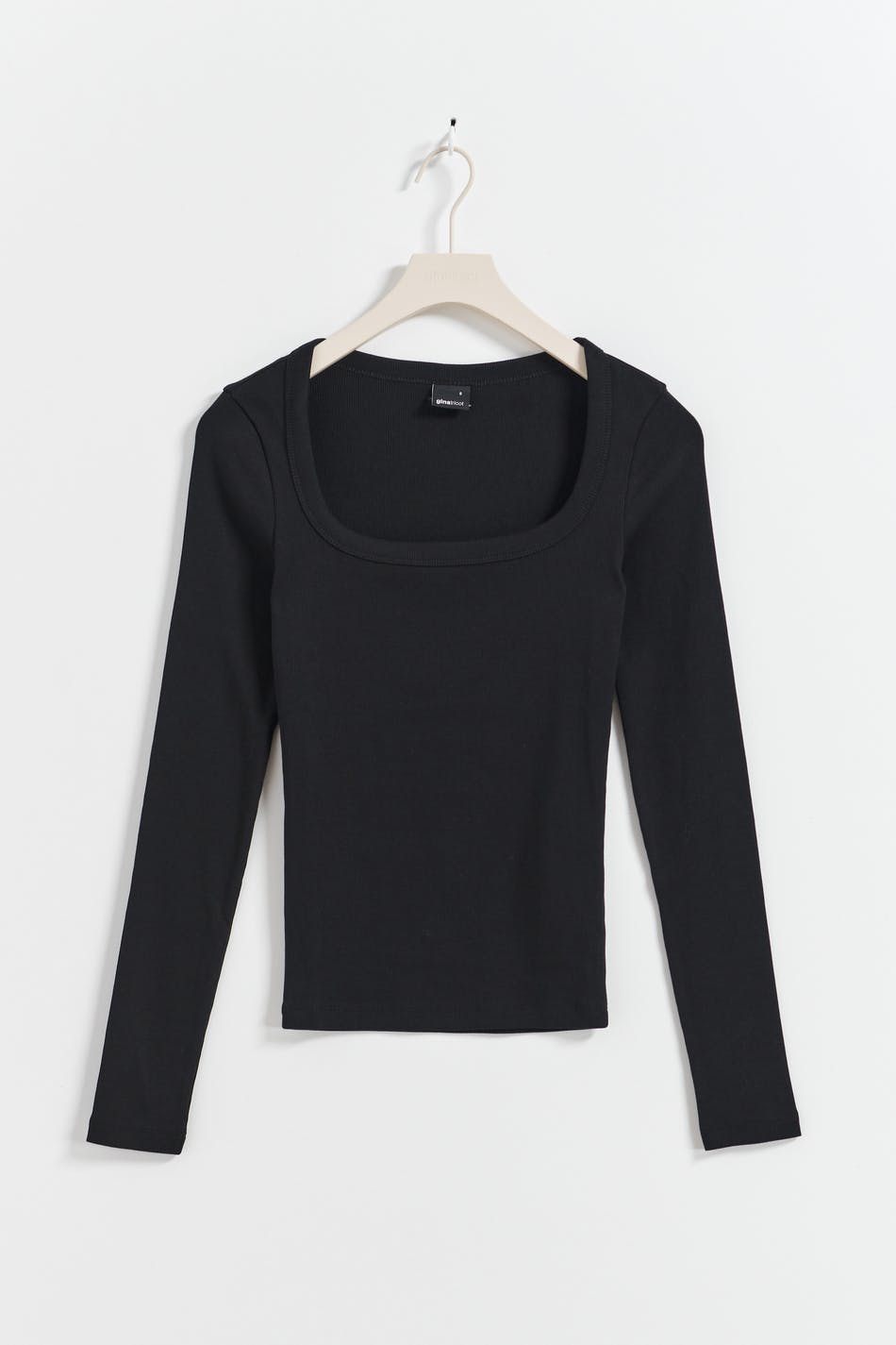 Rib long sleeve top