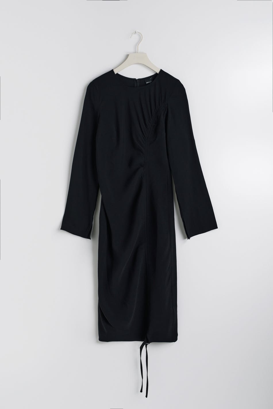 Drawstring midi dress