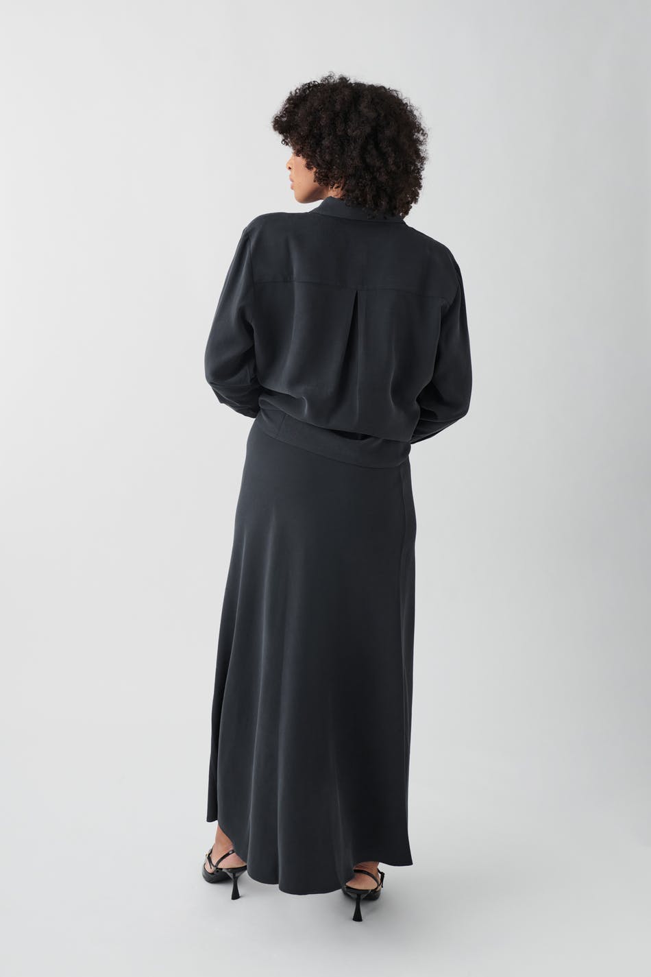Viscose maxi skirt