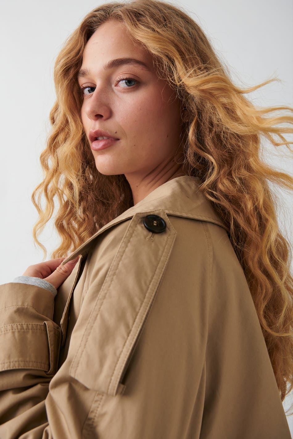 Maxi trench coat
