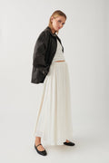 Wide maxi skirt