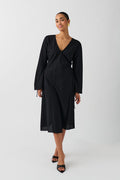 Midi wrap dress