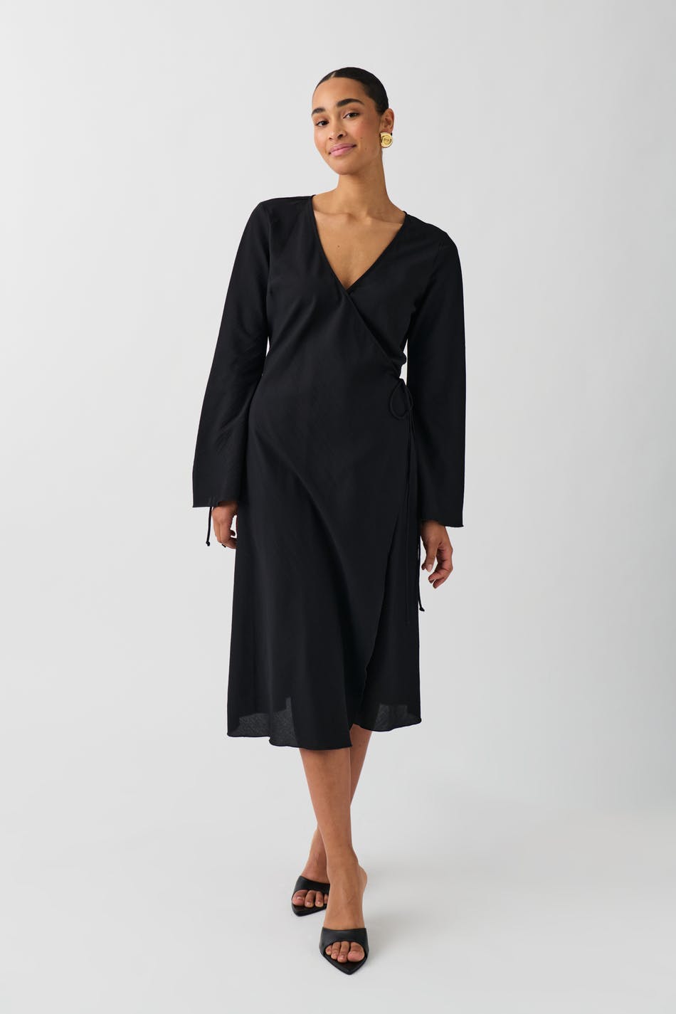 Midi wrap dress