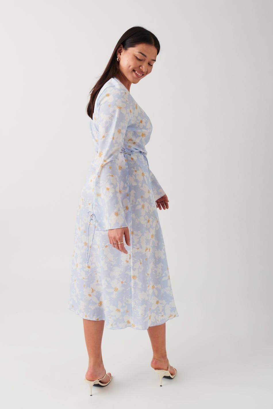 Midi wrap dress