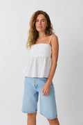 linen blend singlet