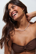Knot bikini bandeau top