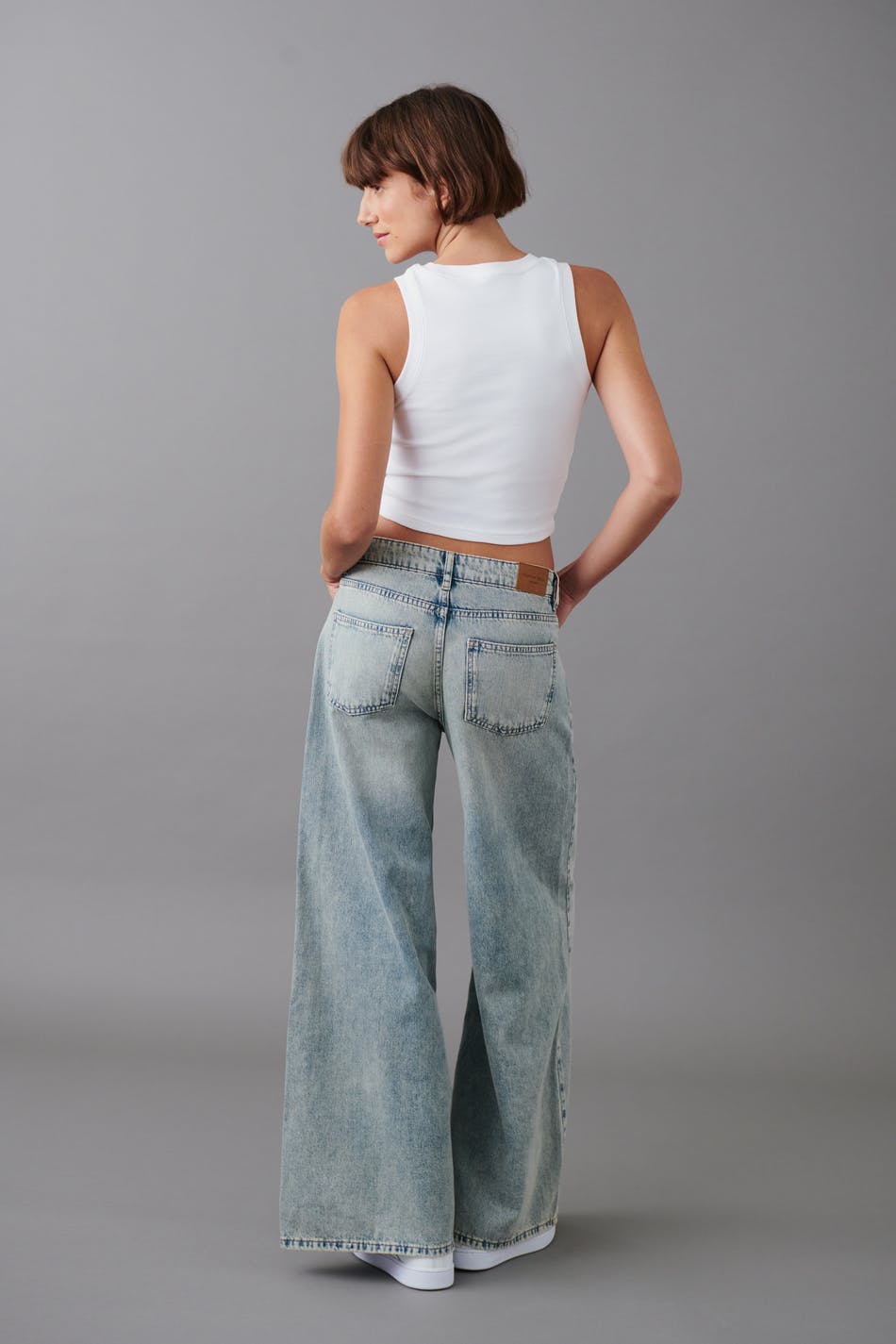 Slouchy wide jeans